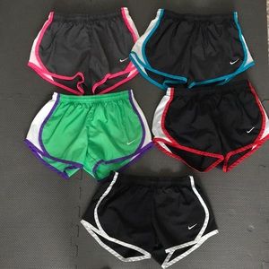Girls size small lot of 5 Nike Dri-fit shorts